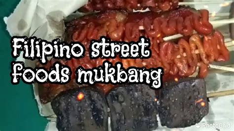 Filipino Street Food Mukbang Isaw Betamaxdugotainga Ng Baboy With