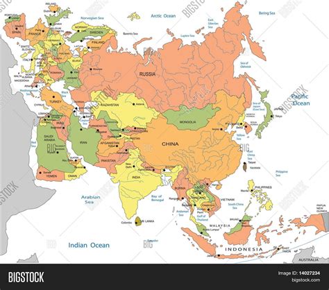 Political Map Eurasia Vector & Photo (Free Trial) | Bigstock