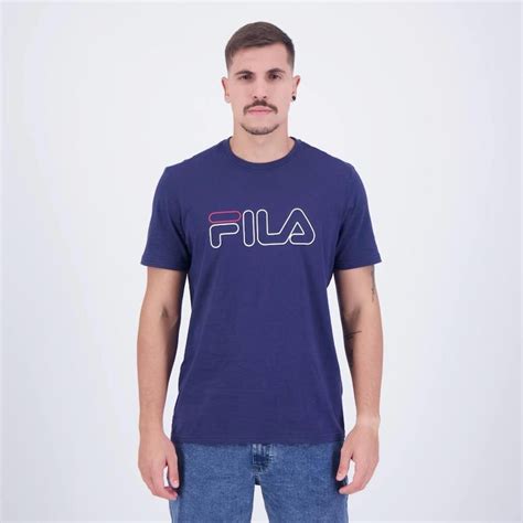 Camiseta Fila Letter Outline Masculina Em Promo O Centauro