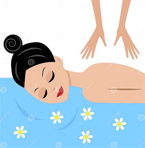 Young Woman Do Massage Stock Vector Illustration Of Girl 37992192