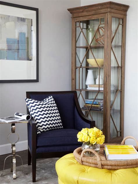 Gray Blue And Yellow Living Room Ideas Cabinets Matttroy