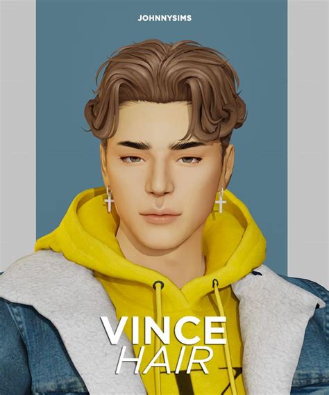 Vince Hair JohnnySims Sims Hair Sims 4 Hair Male Sims