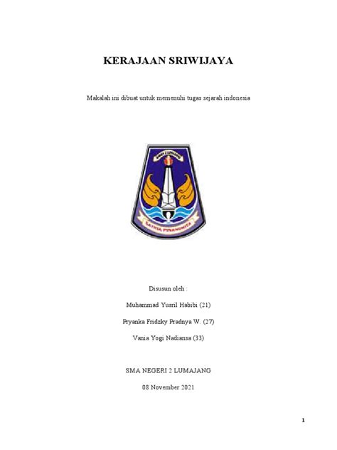 Sejarah Dan Peninggalan Kerajaan Sriwijaya Pdf