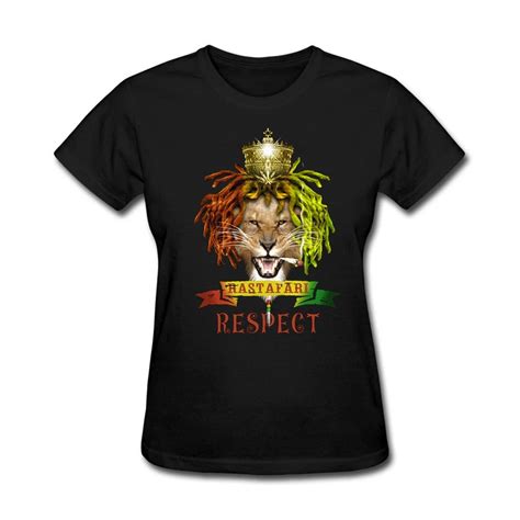 Lion King Logo Design Rastafari Respect Womens Ts T Shirt Art T