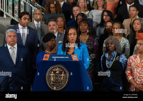 First Deputy Mayor Sheena Wright And New York City Mayor Eric Adams Is