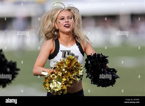 November 19 2022 A Ucf Knight Cheerleader Cheers During The University Of Central Florida