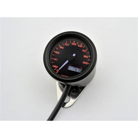 Compteur Vitesse Noir 200 Kmh Velona 48 Mm