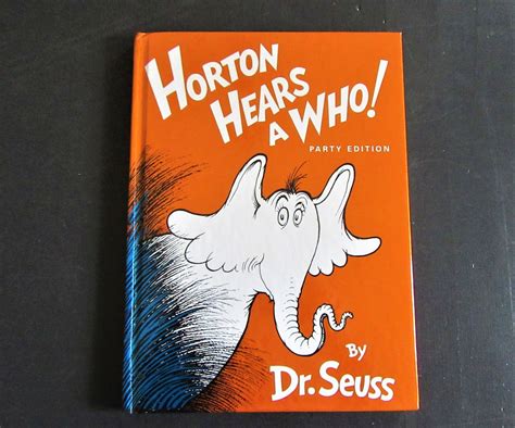 1982 Vintage Horton Hears A Who By Dr Seuss Party Edition