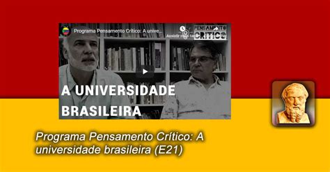 Acervo Do Conhecimento Histórico Programa Pensamento Crítico A