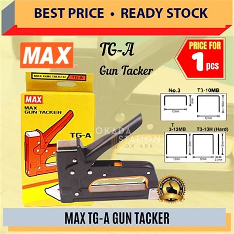 Max Stapler Gun Tacker Tg A Pengokot Max Tg A Tacker Gun Office