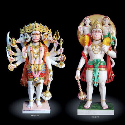 Marble Panchmukhi Hanuman Statue At Best Price In Jaipur Tulsi Moorti Art