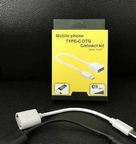 Otg Mobile Phone Type C Adapter Connect Kit White S K07 Gadget Mou