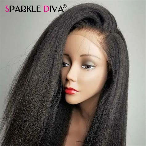 360 Lace Frontal Wig Kinky Straight Lace Wig Brazilian Human Hair Wigs 180 Density Remy Lace