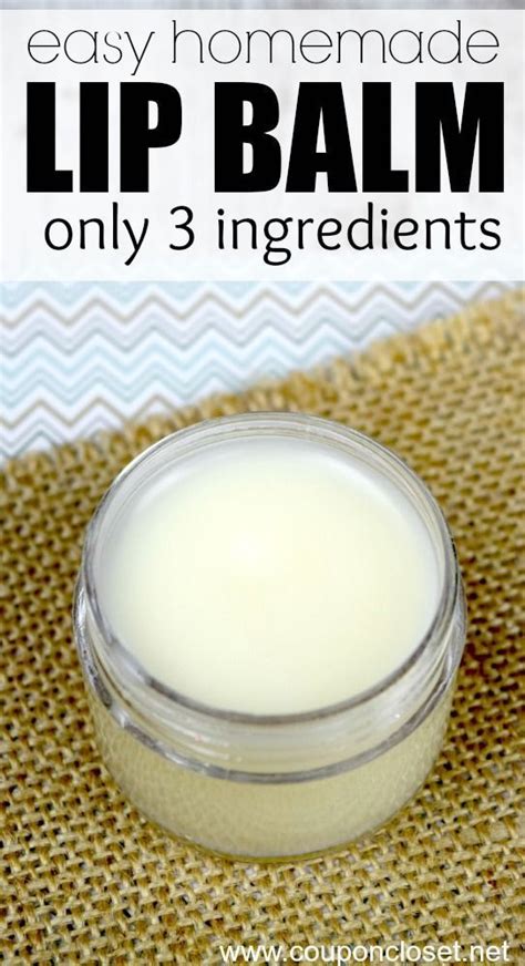 Homemade Lip Balm Recipe Easy Diy Lip Balm With Only 3 Ingredients