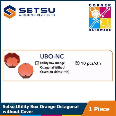 SETSU Utility Box Orange Octagonal without Cover | JCP Group of Companies