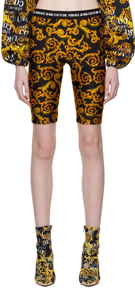 Versace Jeans Couture Black Sketch Shorts Versace