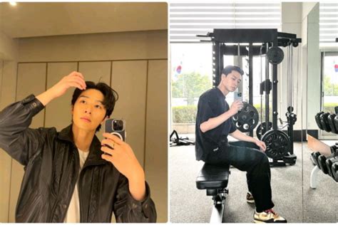 Mirror Selfie Park Seo Joon Dari Toko Baju Sampai Tempat Gym