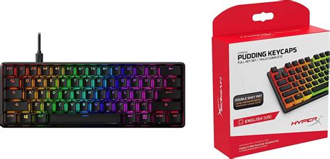 Amazon HyperX Alloy Origins 60 Teclado mecánico para juegos y