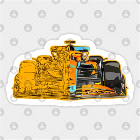 McLaren F1 Sketch - Formula 1 - Sticker | TeePublic