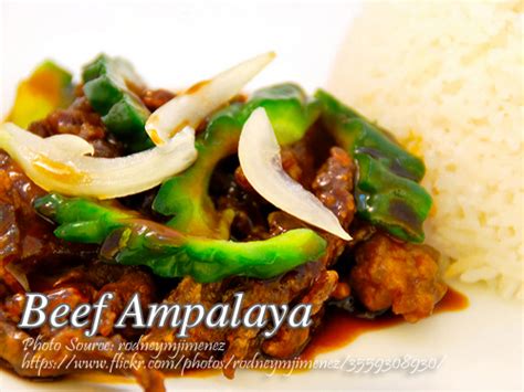 Beef Ampalaya Beef With Bitter Gourd Panlasang Pinoy Meaty Recipes