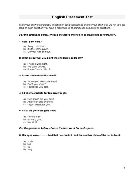 Cambridge Placement Test Pdf