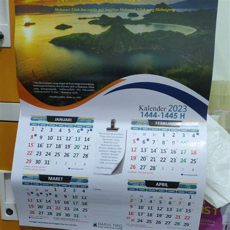 Jual Kalender Dinding 2023 Masehi Darul Haq Shopee Indonesia