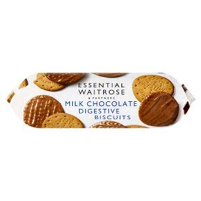 Essential Milk Chocolate Digestive Biscuits Waitrose Partners