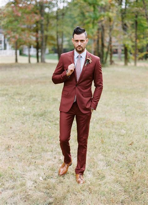 Get Ups For The Groom Our Favorite Suits With A Pop Of Color Fall