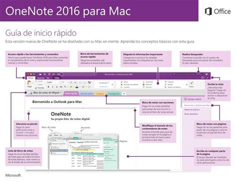 Pdf De Programación Onenote 2016 Para Mac Guía De Inicio Rápido