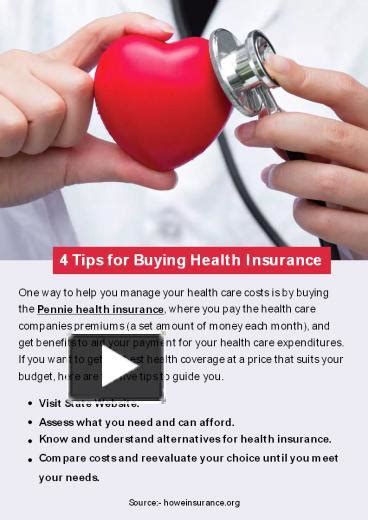 Ppt 4 Tips For Buying Health Insurance Powerpoint Presentation Free To Download Id 949ead