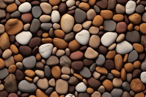 Premium Ai Image Pebble Stones Background