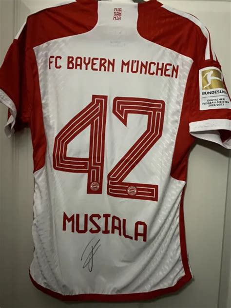 JAMAL MUSIALA FC Bayern München Trikot Autogramm Signiert Unterschrift