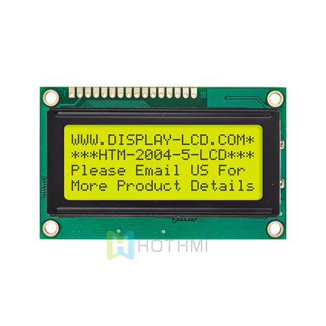 X Monochrome Character Lcd Module Stn Positive Display Yellow Green