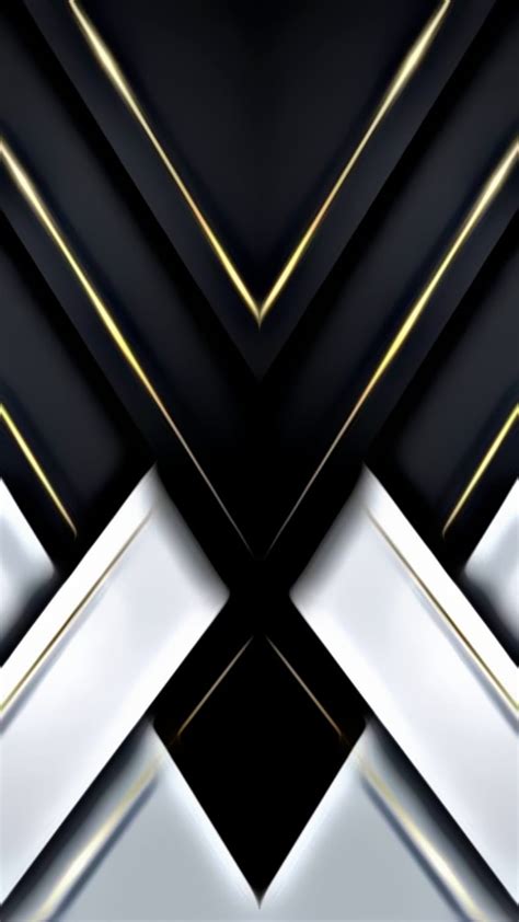 Schwarze Goldlinien D Streifen Material Modern Cool Design