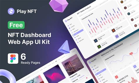 NFT Dashboard Web App UI Kit Figma Template UI4Free