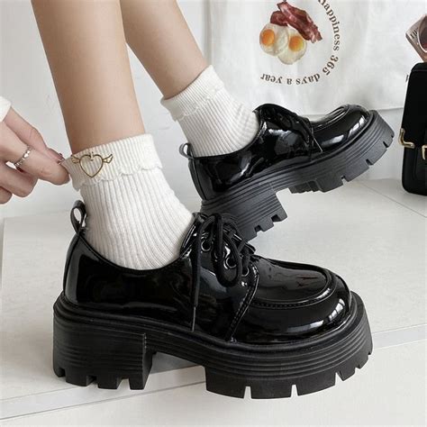 Buy Preppy Platform Shoes Shoptery Women Oxford Shoes Leather