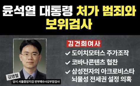 도이치모터스 수사 검사 실명·사진 공개한 野