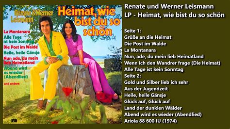 Renate Und Werner Leismann Heimat Wie Bist Du Sch N Komplette Lp