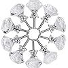 Akstore Pcs Crystal Glass Cabinet Knobs Mm Diamond Shape Drawer