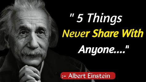 Things Never Share With Anyone Albert Einstein Inspirational