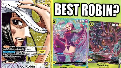 The Best Robin Deck One Piece Tcg Op09 Nico Robin Deck Profile Youtube