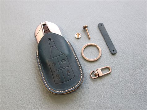 Maserati Leather Key Fob Cover Case - LeatherBrut.com – Leather Brut