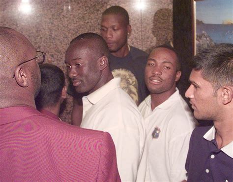 Brain Lara Works Through The Media Scrum ESPNcricinfo