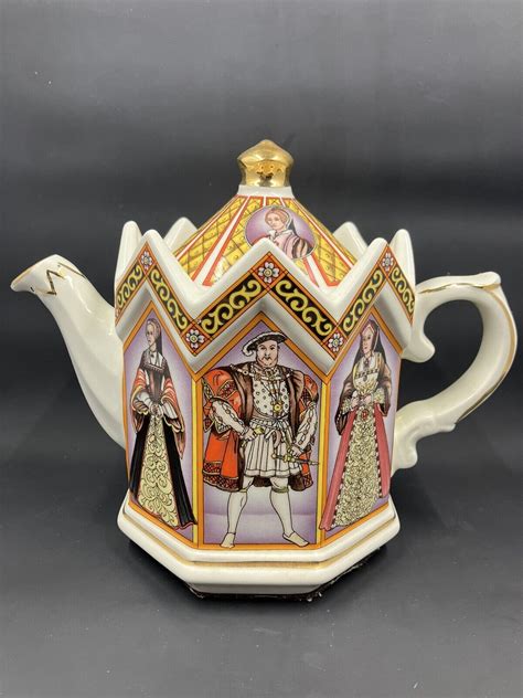 Vtg King Henry Vii His Six Wives Sadler Teapot Staffordshire Ebay