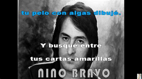 Cartas Amarillas Nino Bravo Karaoke YouTube