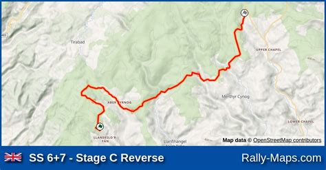 SS 6 7 Stage C Reverse Stage Map Tour Of Epynt 2023 Rally Maps