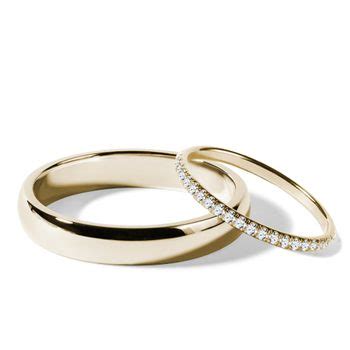 Eheringset Mit Diamant Eternity Ring In Gelbgold KLENOTA