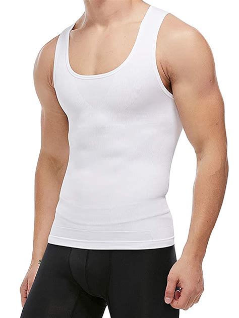 Shaperin Men S Slimming Body Shaper Vest Shirt Abs Abdomen Compression