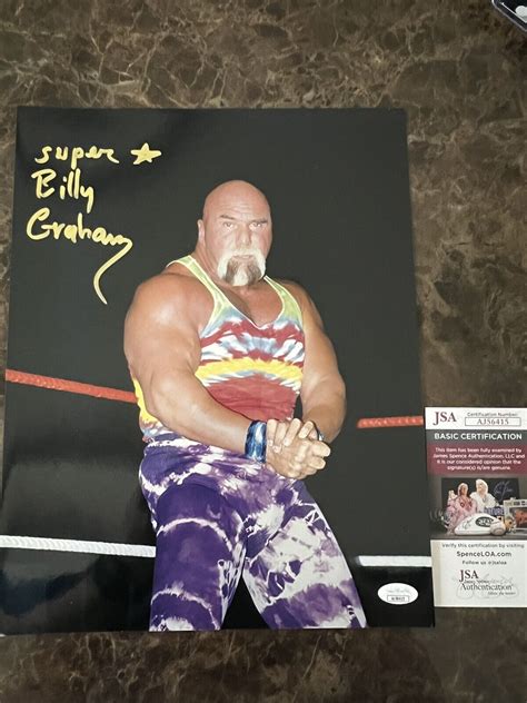 Wwe Wwf Superstar Billy Graham Signed 11x14 Autograph Photo Jsa Coa