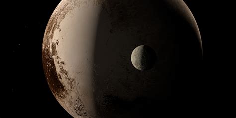 Dwarf Planet 28978 Ixion Orbiting Near Pluto Planet In The Outer Space Stock Photo - Download ...